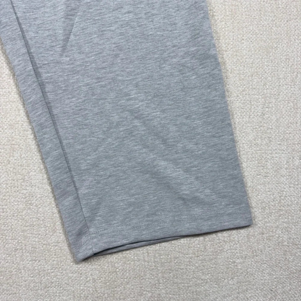 YoungLA 8001 Heather Gray Wide Leg Sweatpants Mens Medium Gothic Logo NWT
